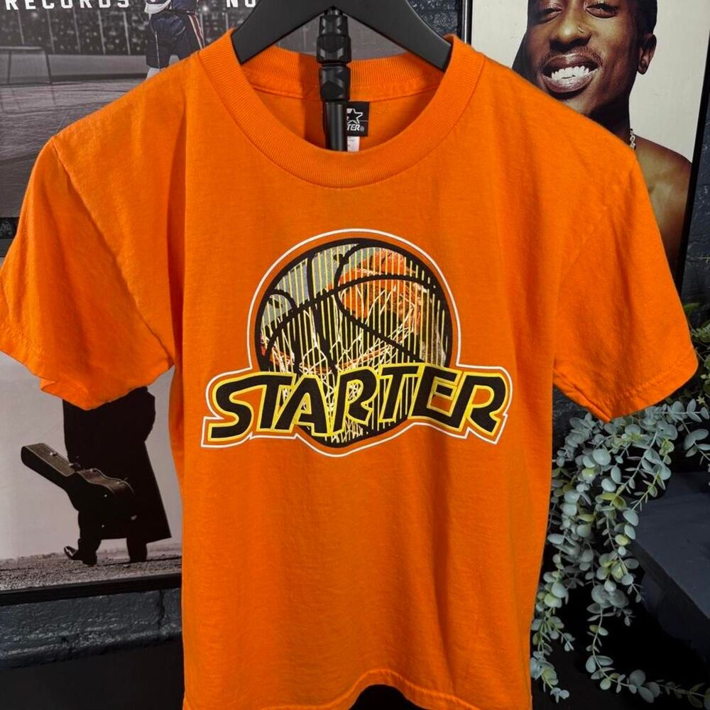 Vintage Y2K Starter Basketball Graphic T-Shirt – Boys Size 8